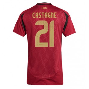 Belgija Timothy Castagne #21 Domaci Dres za Ženska EP 2024 Kratak Rukavima